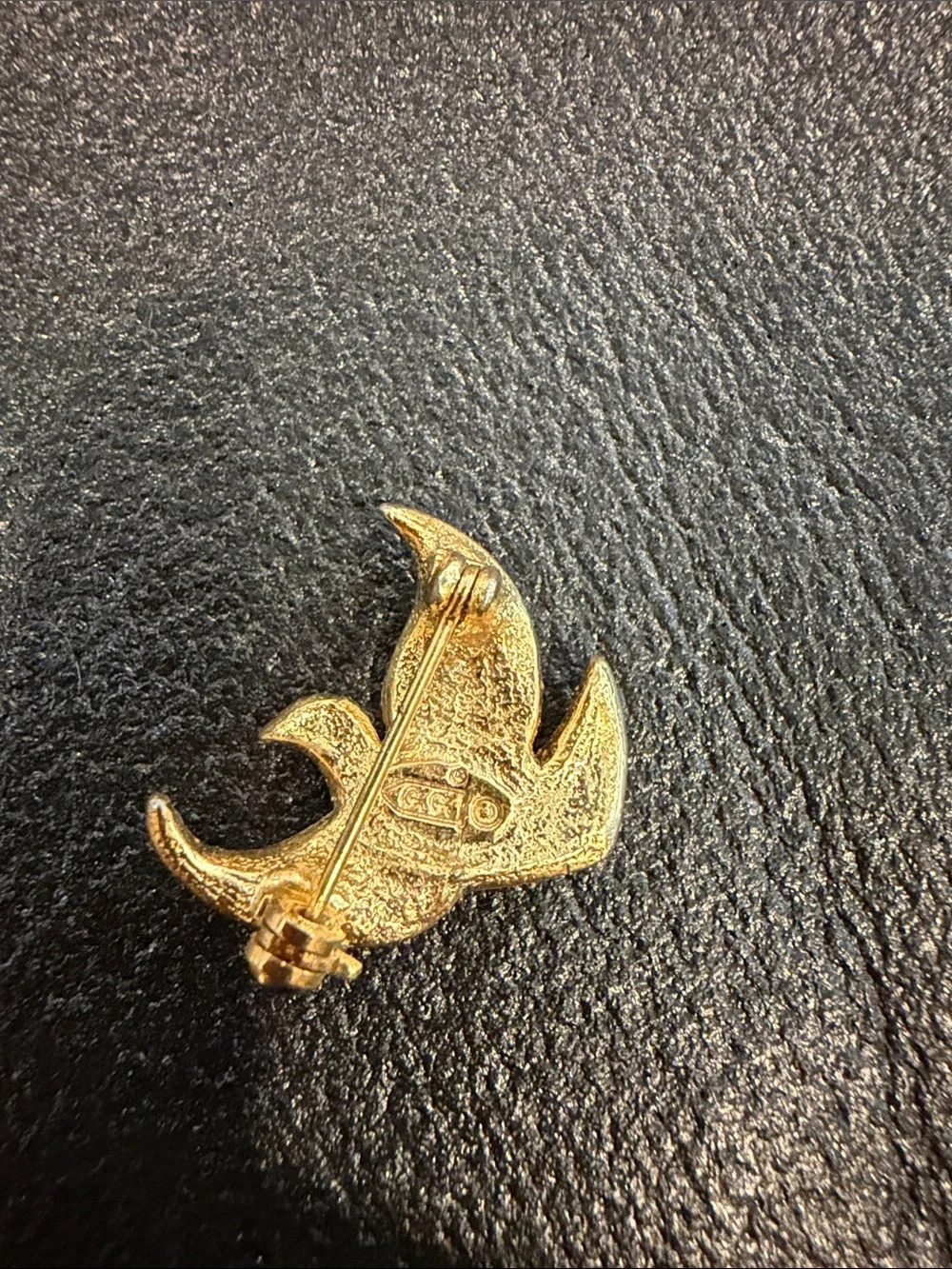 Gold Tone Crystal Dove Brooch - Women Jewelry